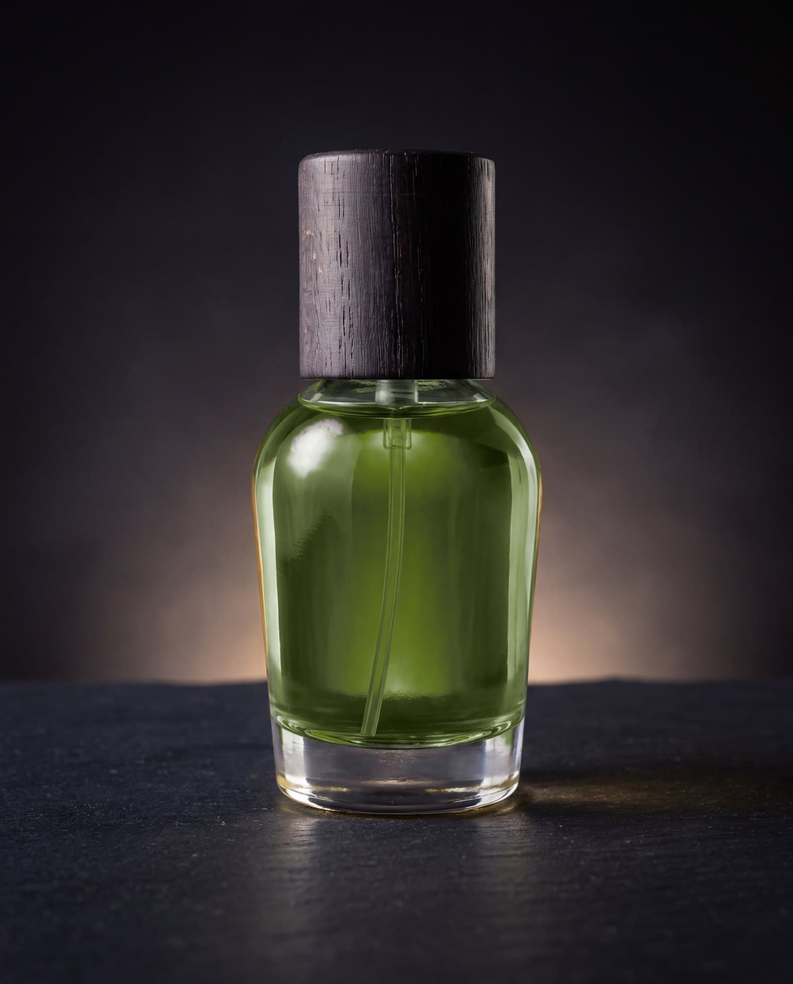 The Apothecary's Vetiver, a 30 ml bottle with a dark wooden cap